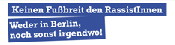Banner: Rechtspopulismus stoppen
