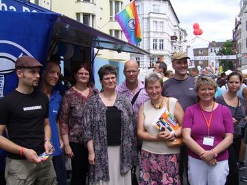Auf dem 14. Lesbisch-Schwulen Stadtfest