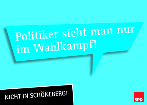 Politiker sieht man nur im Wahlkampf
