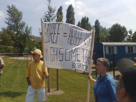 Vertreter der Bürgerinitiative Gasometer.