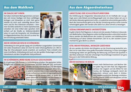 Lars Oberg - Vier Jahre für Sie im Abgeordnetenhaus