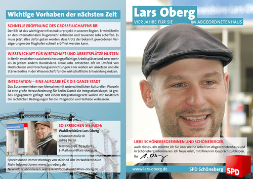 Lars Oberg - Vier Jahre für Sie im Abgeordnetenhaus