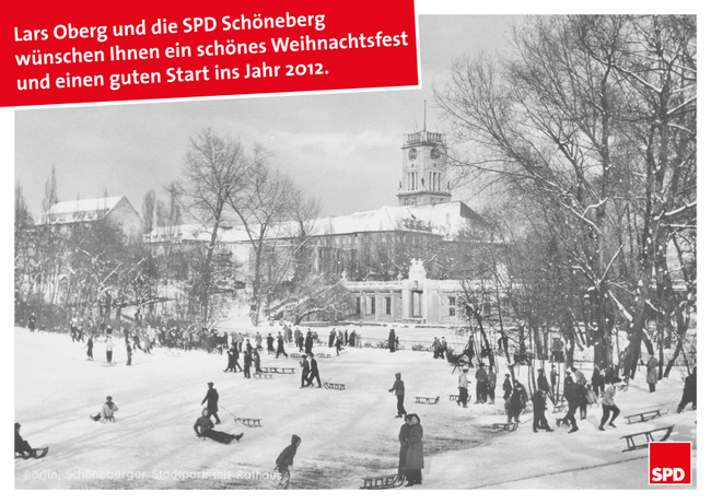 Lars Oberg und die SPD Schöneberg wünschen ein schönes Weihnachtsfest