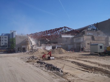 Abrissarbeiten an der Hauptstraße
