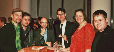 Die Abgeordneten Lars Oberg, Sven Kohlmeier, Ina Czyborra und Björn Eggert