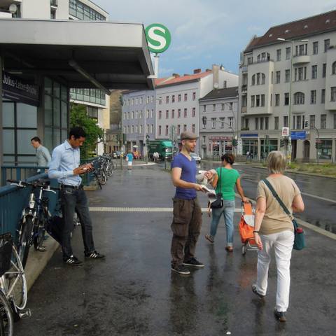 Lars Oberg am S-Bahnhof Julius-Leber-Brücke