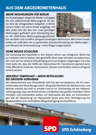 Lars Oberg - aus dem Abgeordnetenhaus